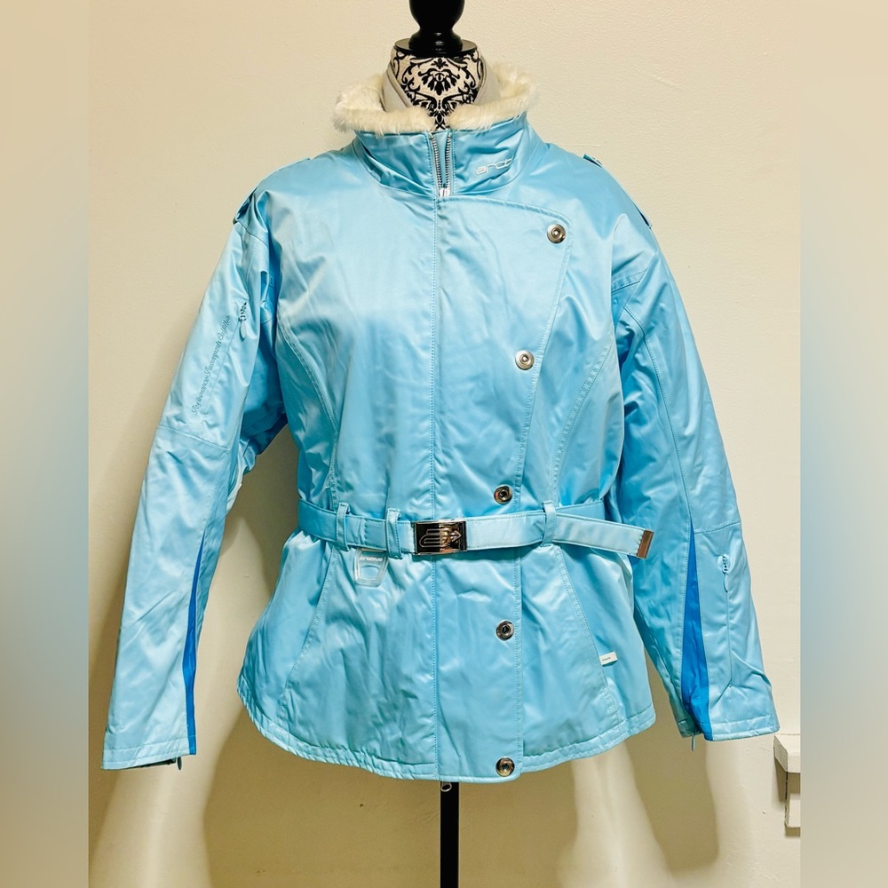 Arctiva Snow Angel Womens Snow Jacket white/ Light Blue Large